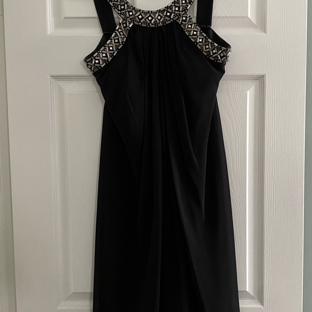 JS Boutique Black Sequin Halter Sundress